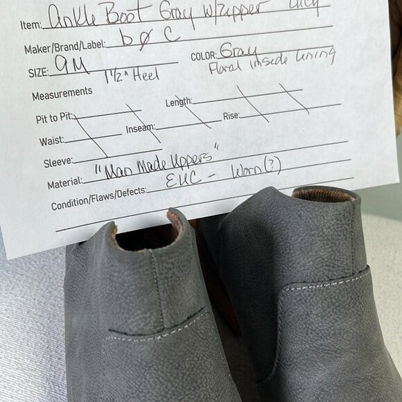 boc Lucy Gray Ankle Boot 9M Boho Festival Business Casual Rodeo Hipster Vibes - Picture 2 of 10